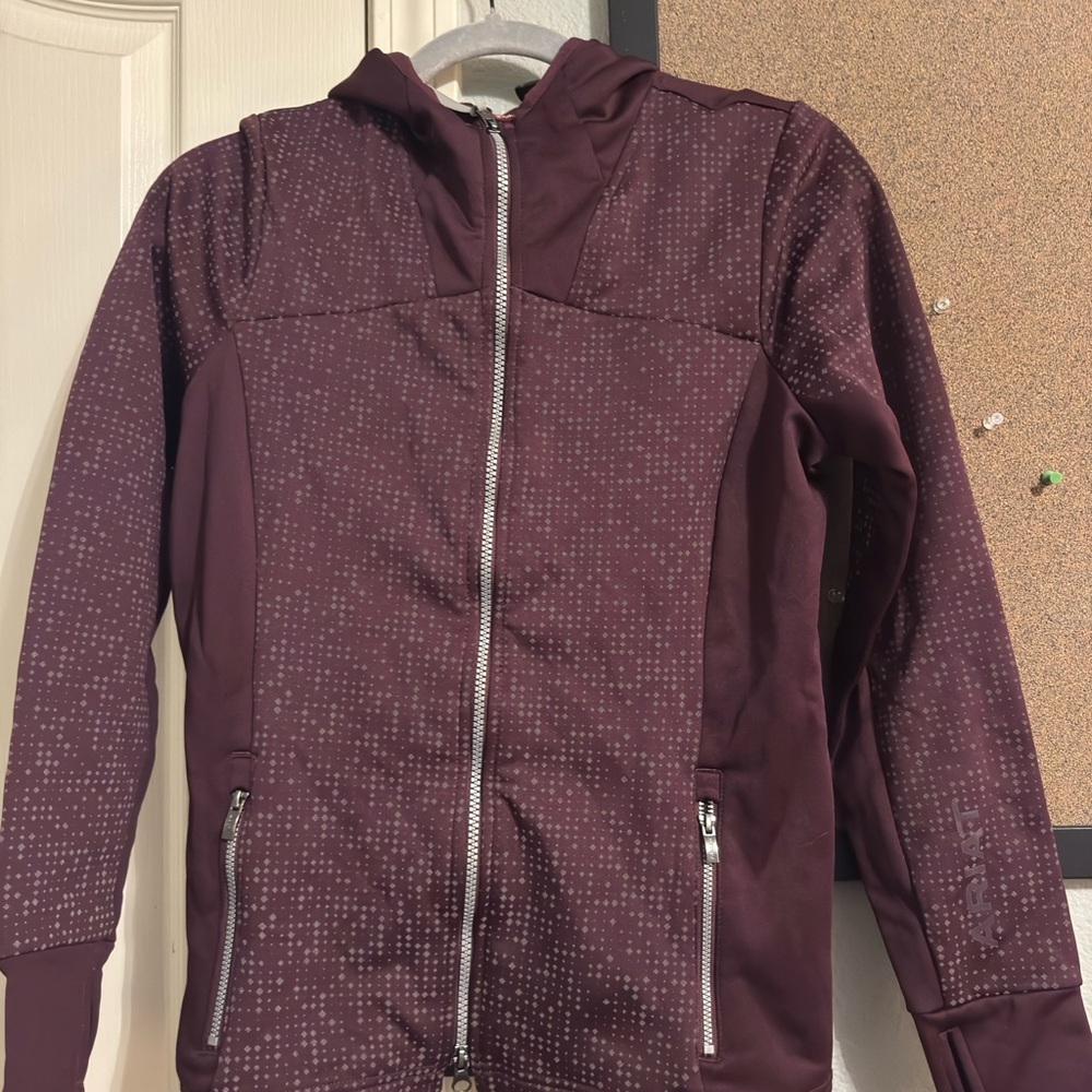 Ariat Maroon Zip-Up Jacket